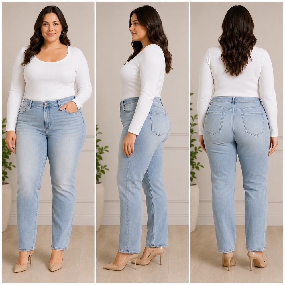 Torrid Premium Ankle High-Rise Curvy Jeans Womens 18T Light Blue Denim Stretch